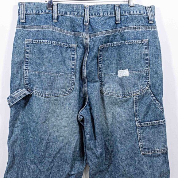 GAP Workwear Carpenter Jeans 38 x 27 Y2K VTG Streetwear Skate Hemmed - Picture 10 of 11